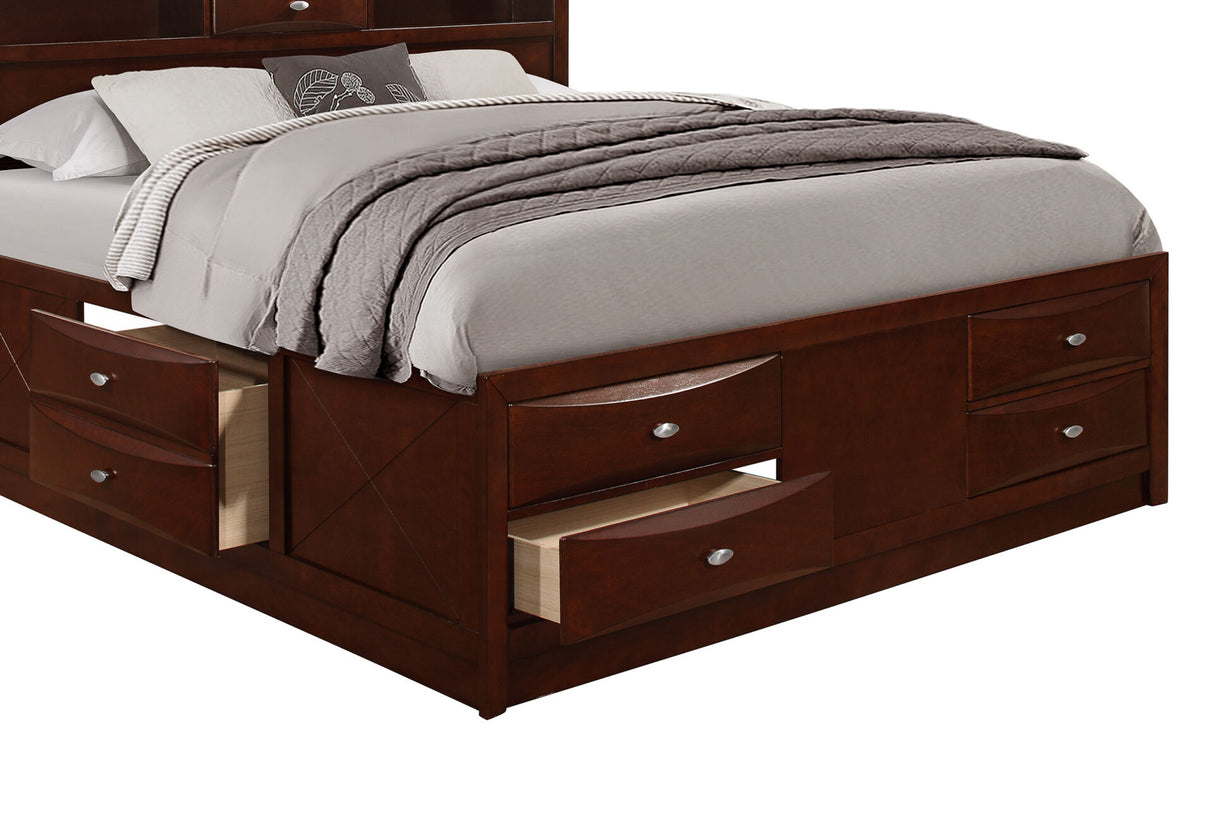 Linda Merlot Full Bed Group