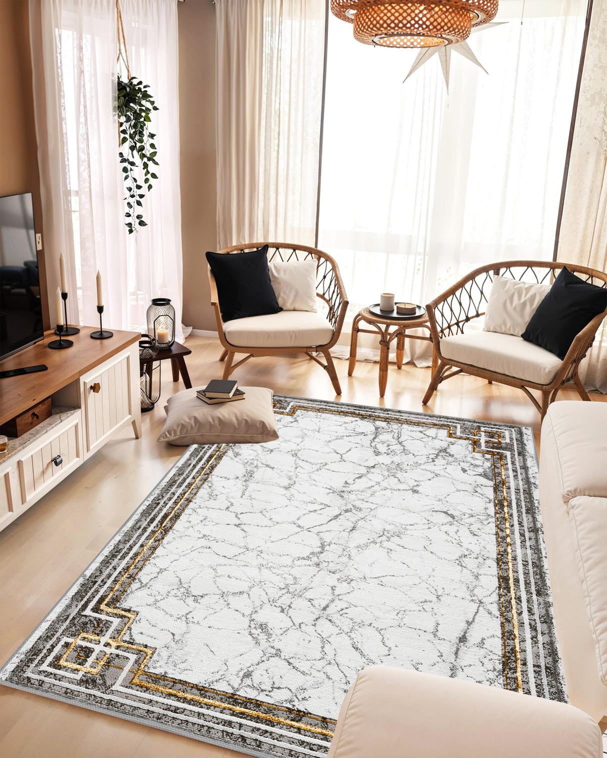 Marble Area Rug 1041