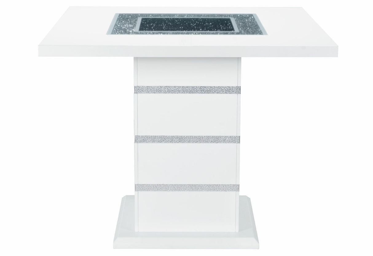 Monaco White Bar Table