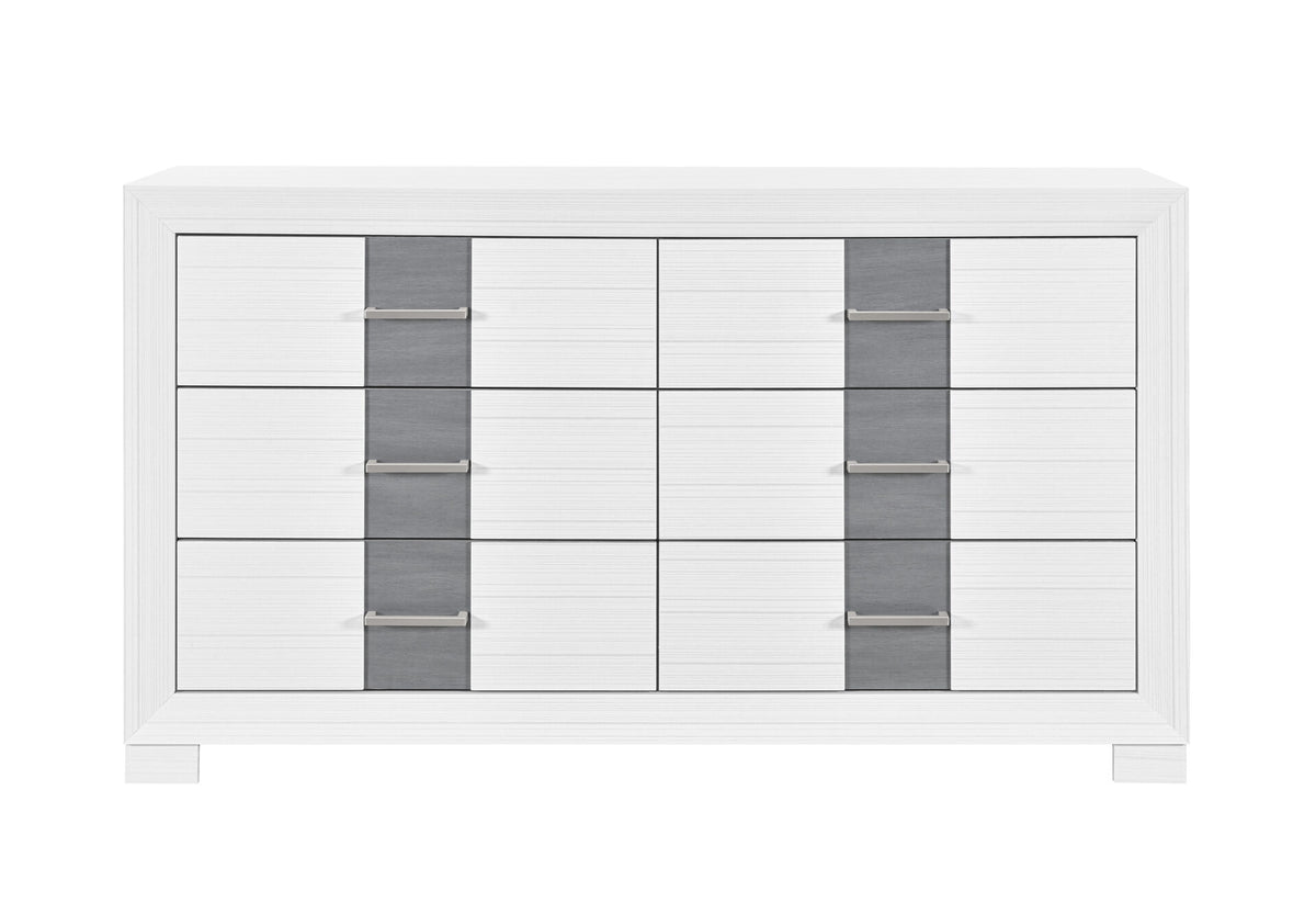 Optimus White/Grey Dresser
