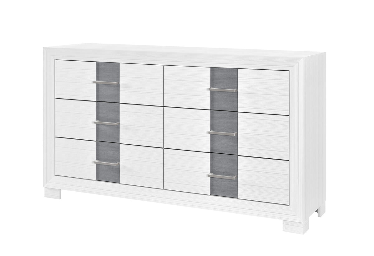 Optimus White/Grey Dresser