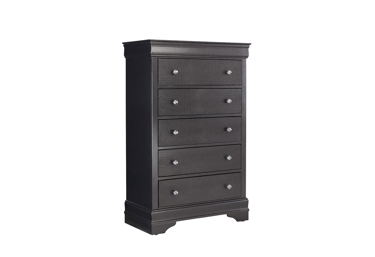 Pompei Metallic Grey Chest