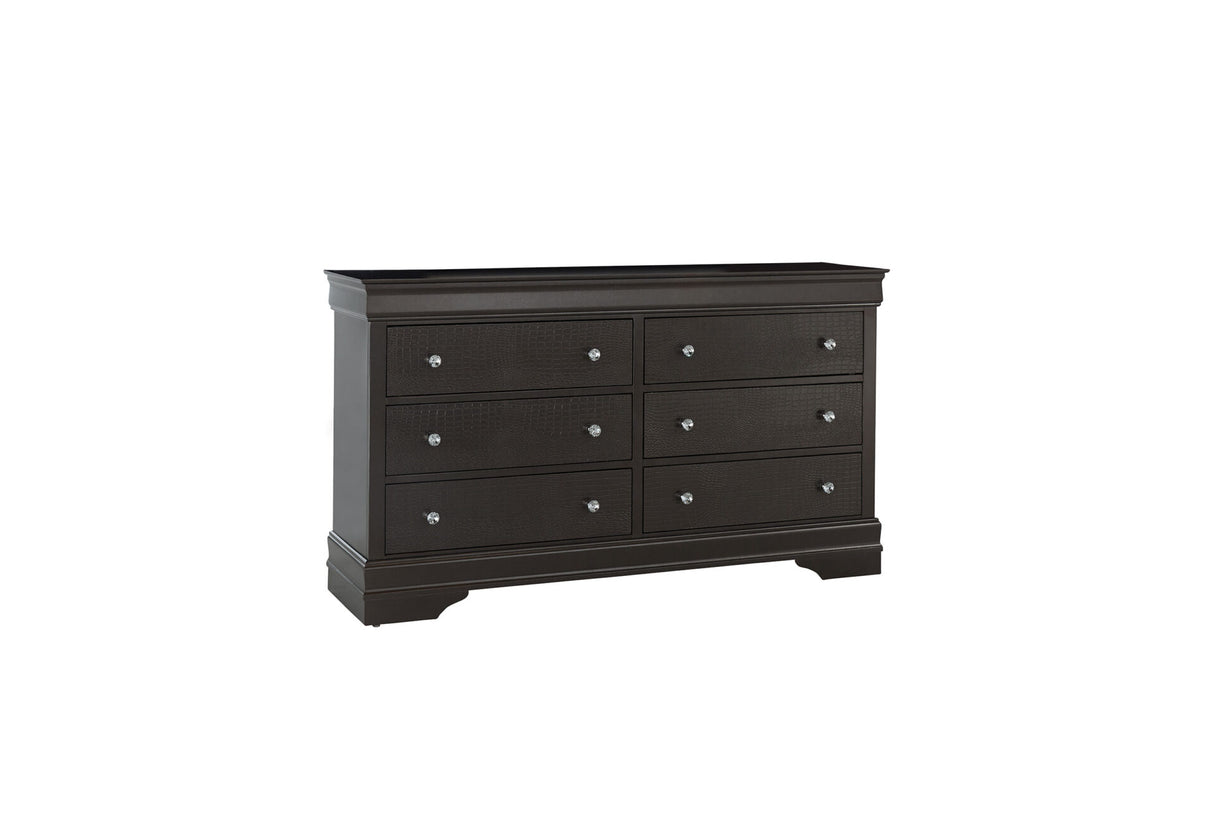 Pompei Metallic Grey Dresser