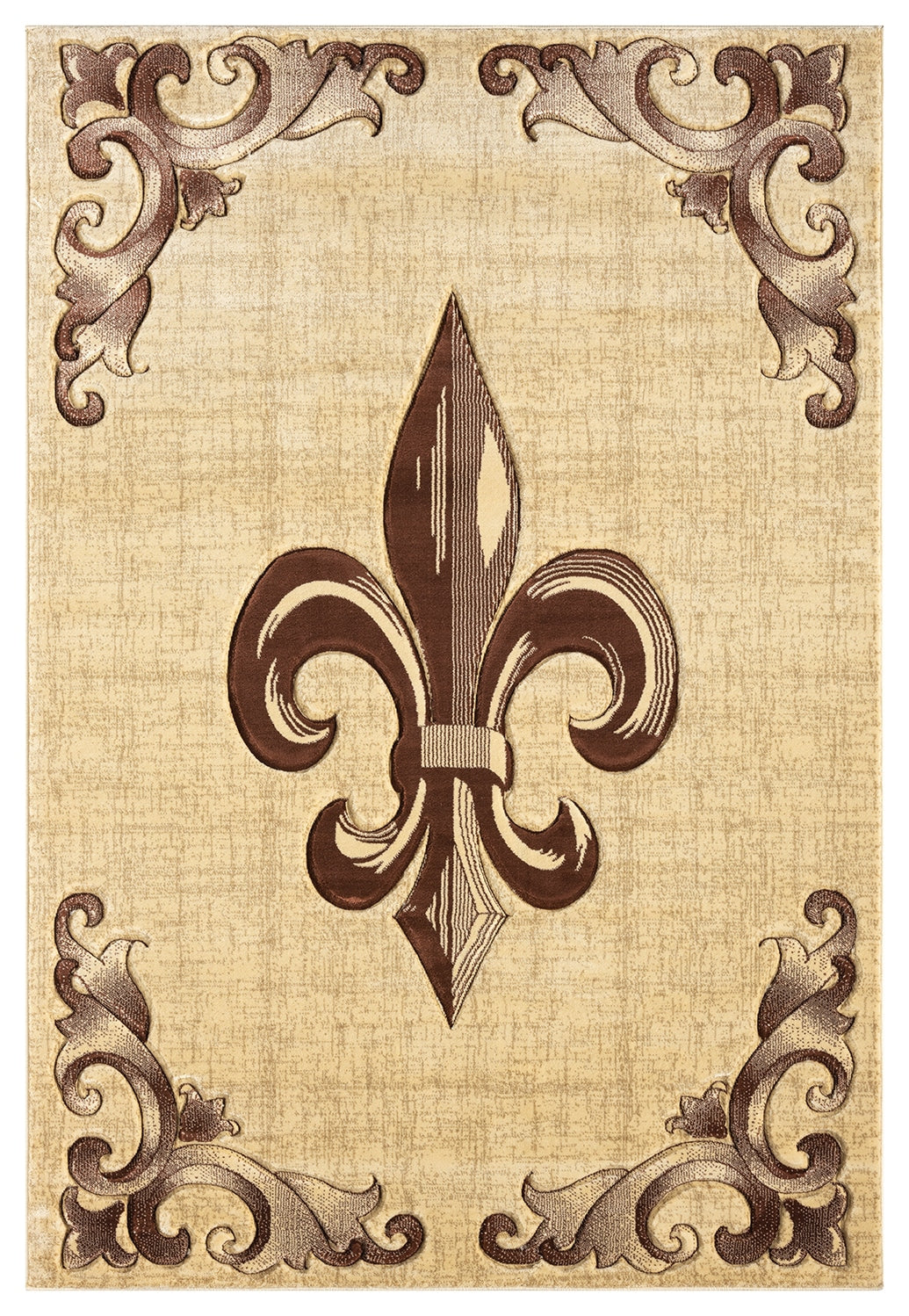Premium Area Rug 5862 Brown