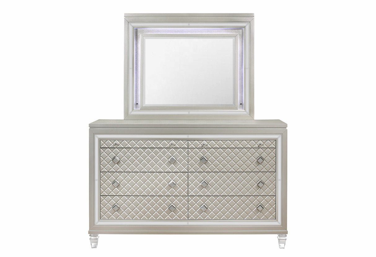 Lisbon Grey Black Full Bed Group