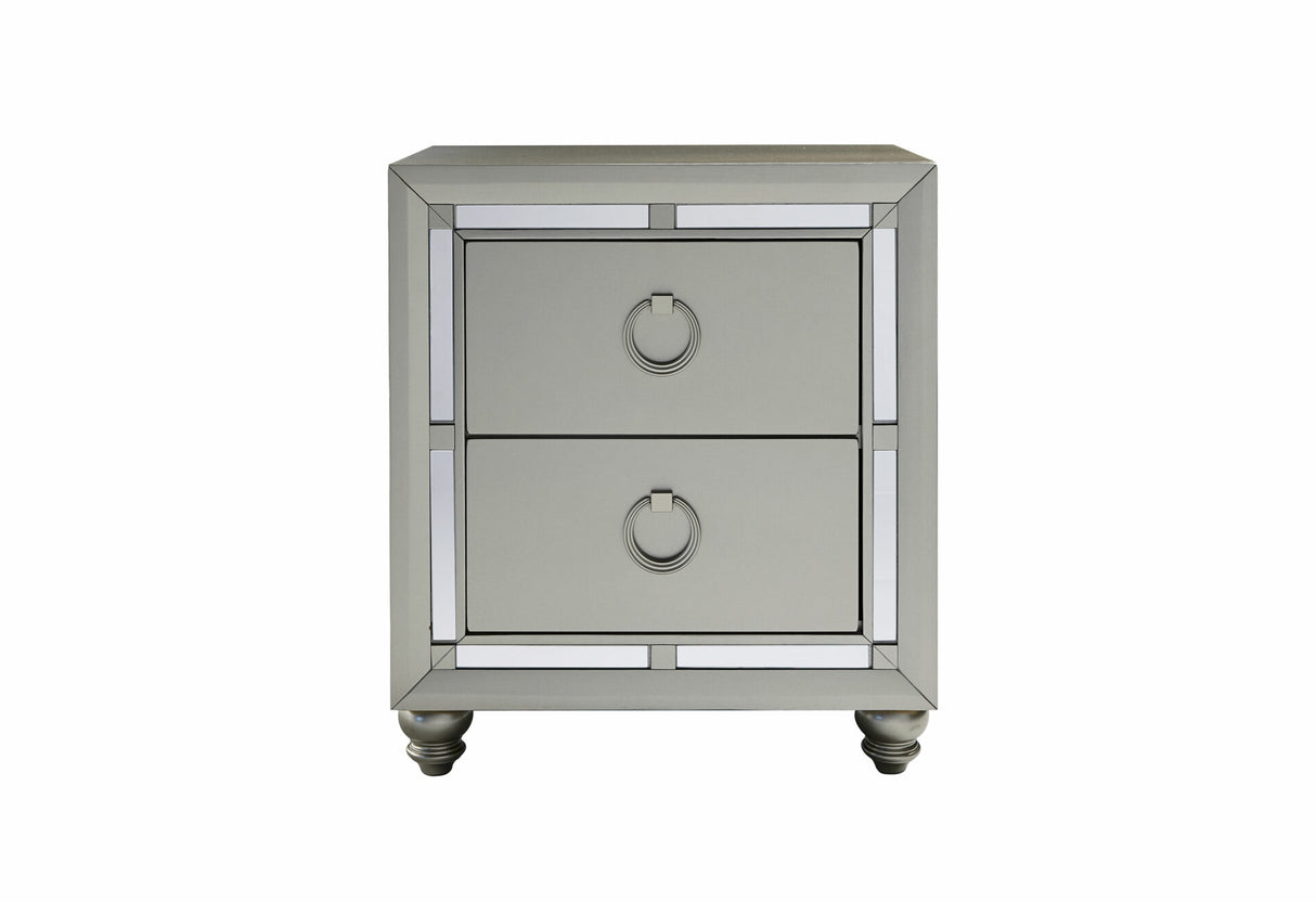 Elias Grey King Bed Footboard With Tv Lift And Fireplace