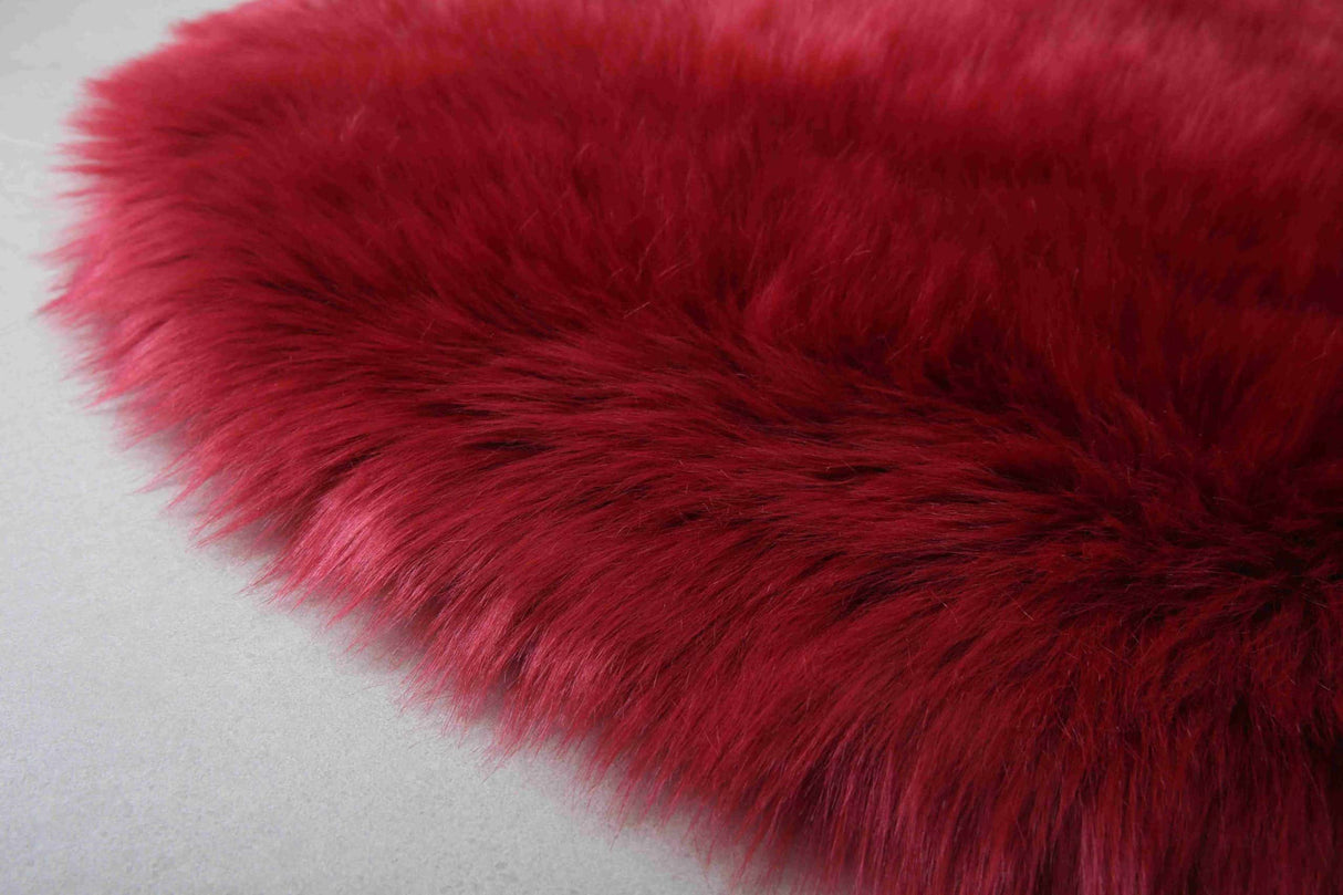 Faux Fur Rug Round