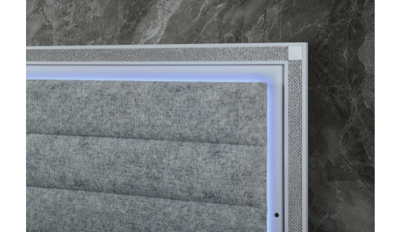 Soleil White King Bed