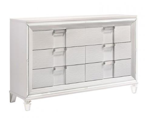 Gina White 4-Piece (King Bed, Dresser, Mirror, Nightstand)