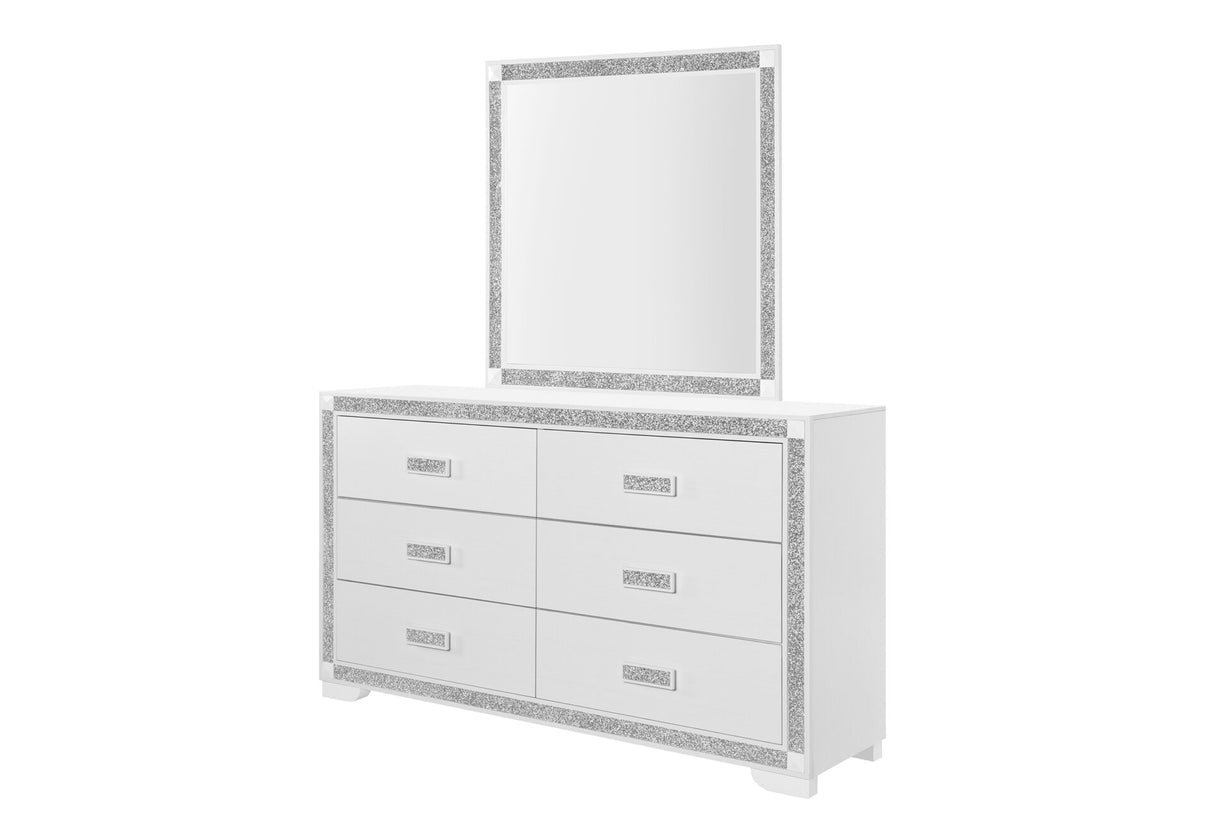 Soleil White Mirror