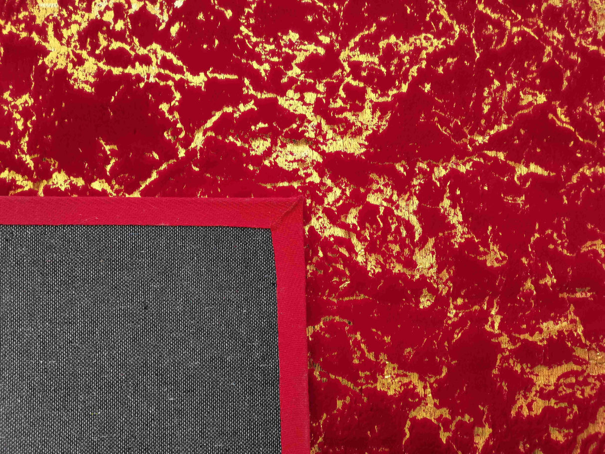 Timmy-S Shaggy Rug Td3396-B5-Red+Gold
