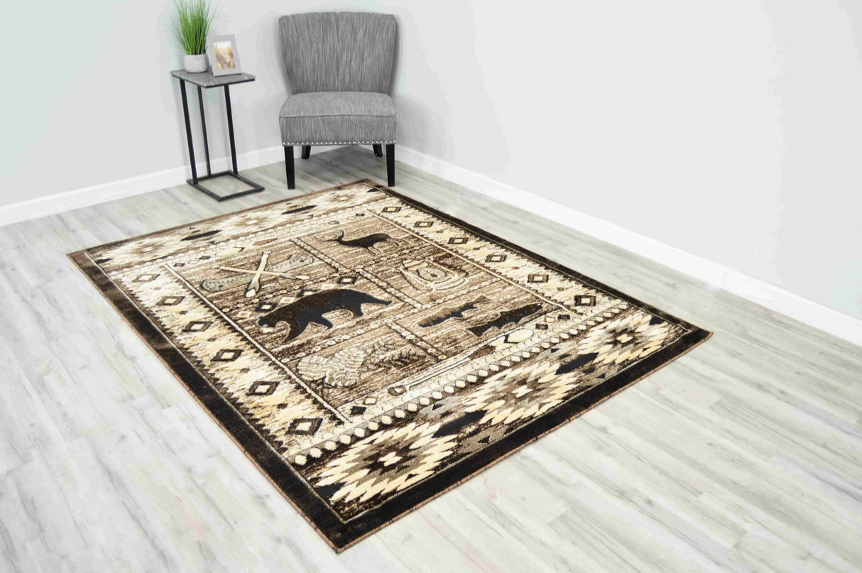 Moon Area Rug Camp Brown