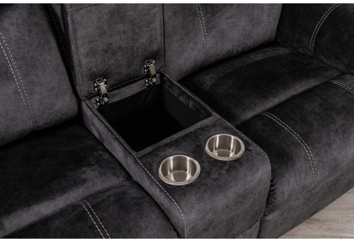 U6028 Grey Sectional With Led