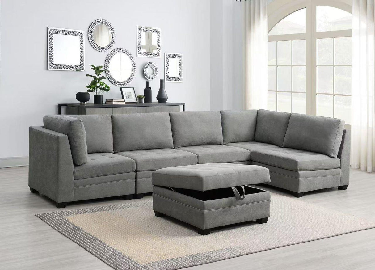 Soren Grey 6 Piece Sectional