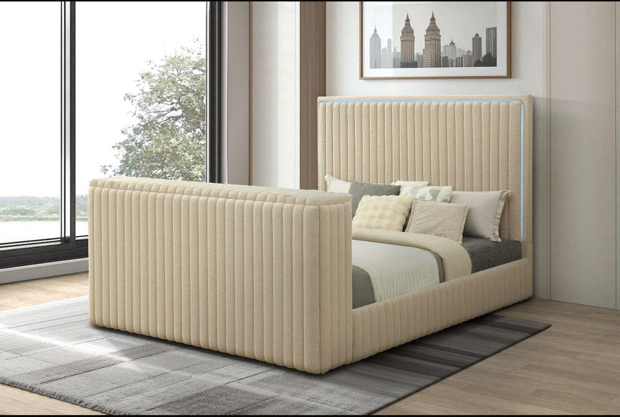 Suzie Beige Queen Bed
