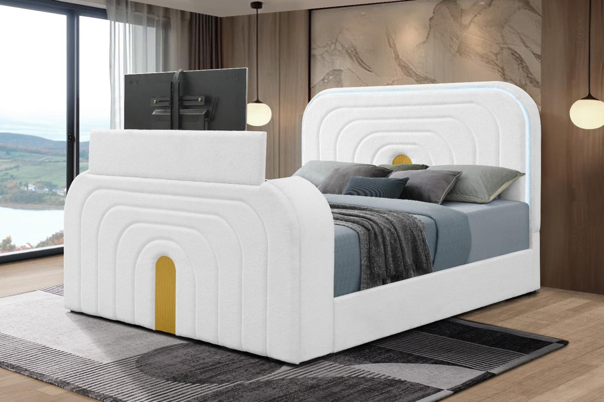 Lara White Queen Bed