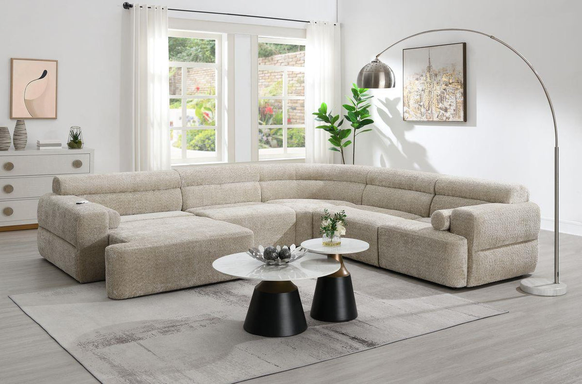 L328 4-Piece Modular Sectional - Brown