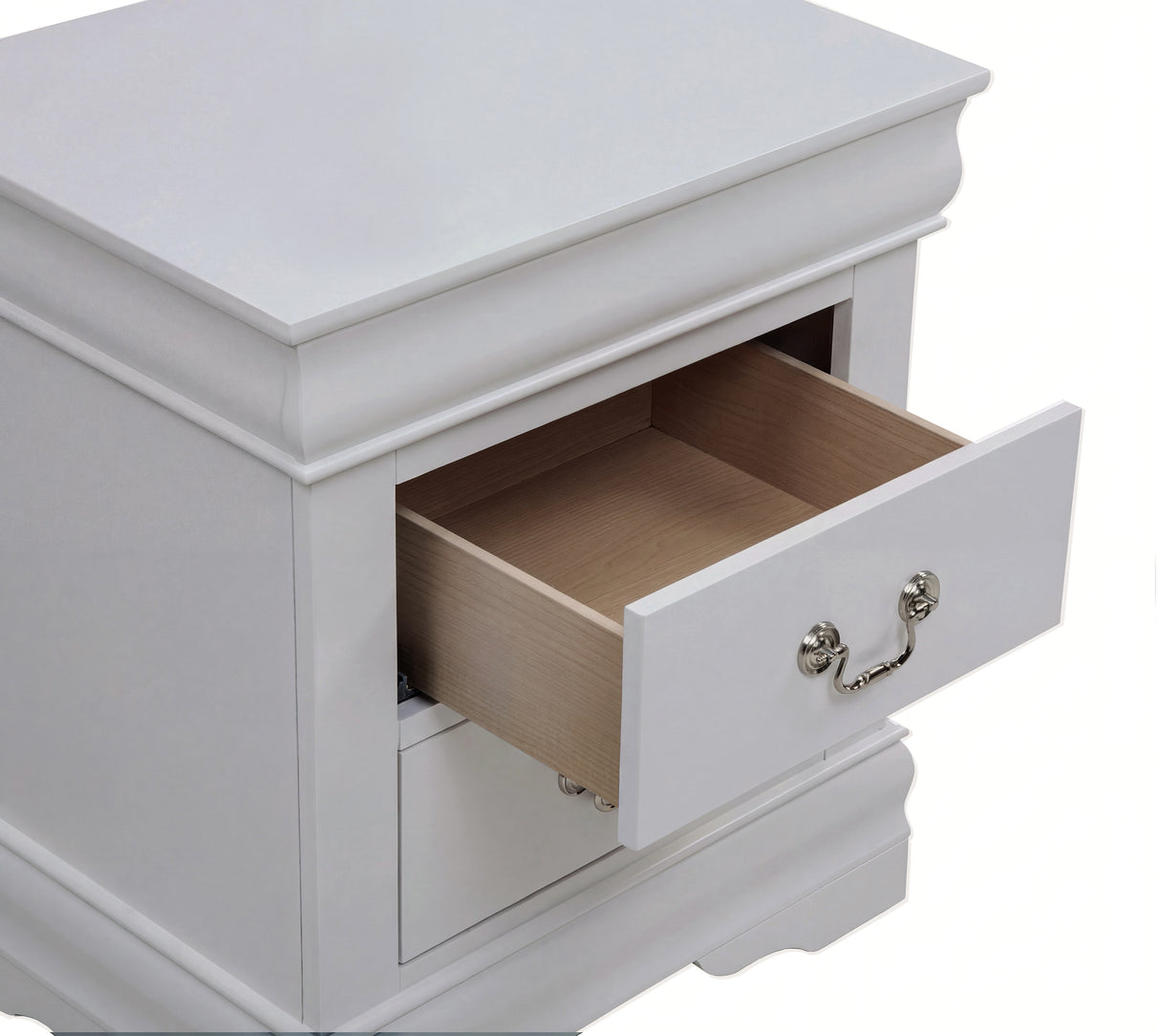 Louis Philip Greige Bedroom Group nightstand