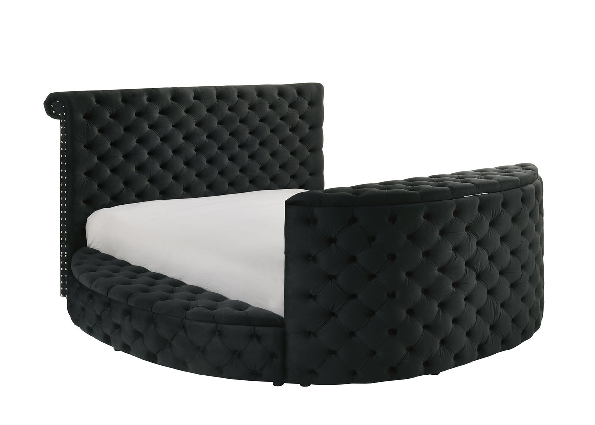 Voltare Fireplace/Tv Lift Bed Black