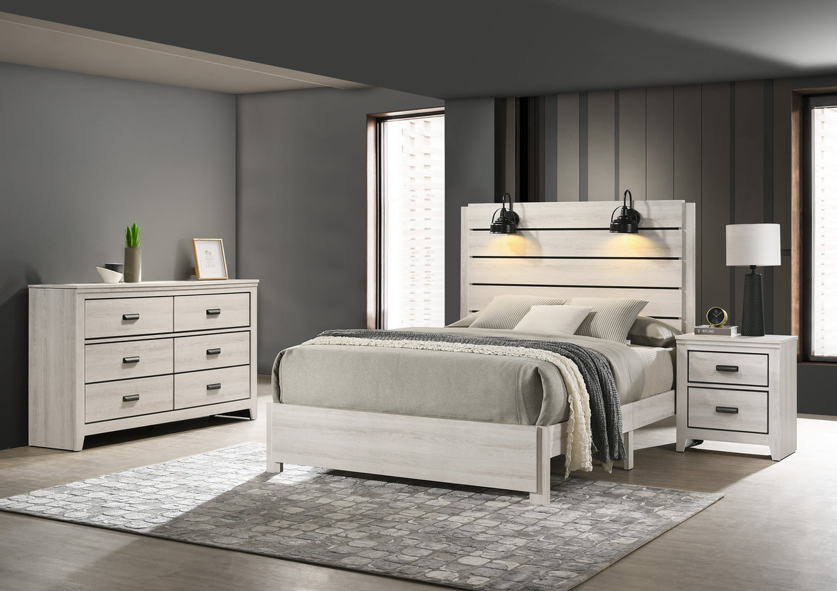 Carter Bedroom Group White set