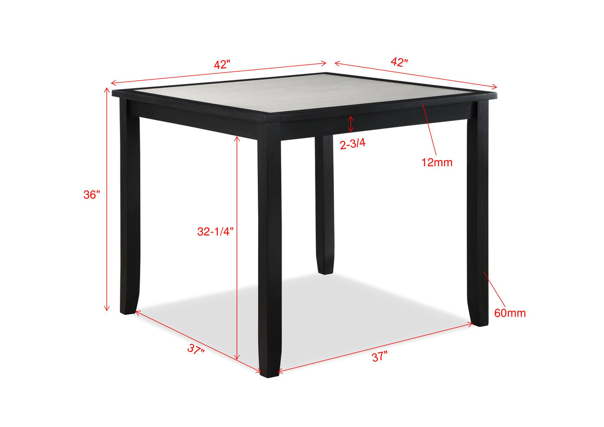 Salvador 5-Piece Counter Height Set