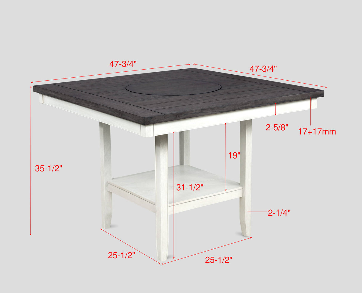Fulton Chalk Grey Counter Height