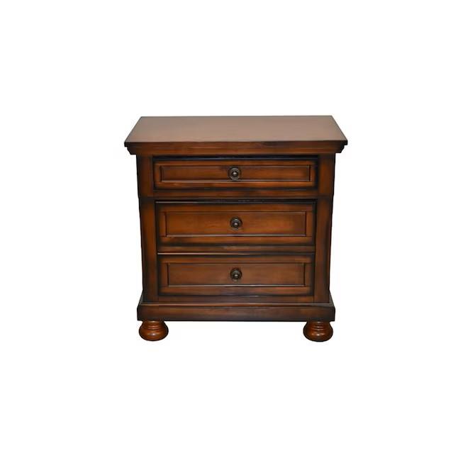 Carson Brown 4-Piece (King Bed, Dresser, Mirror, Nightstand)