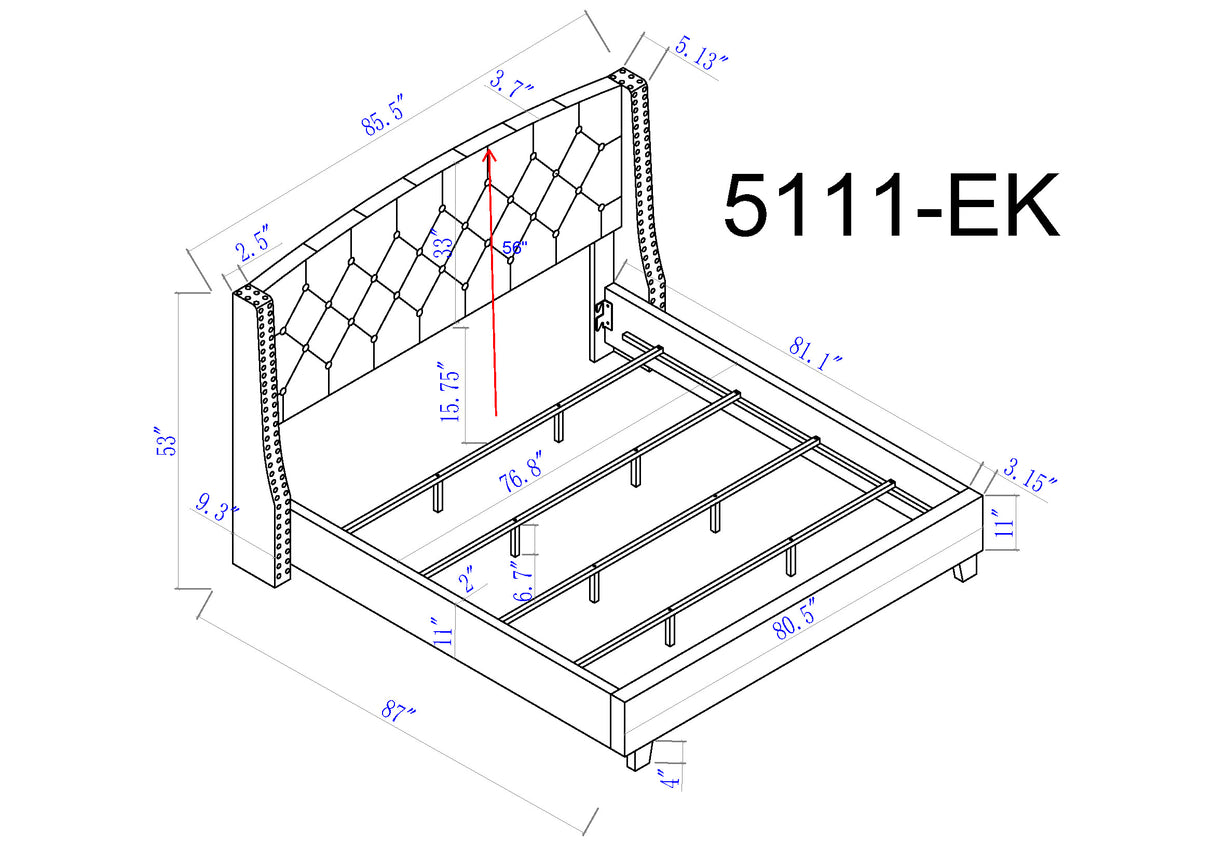 Eva Bed Black King bed