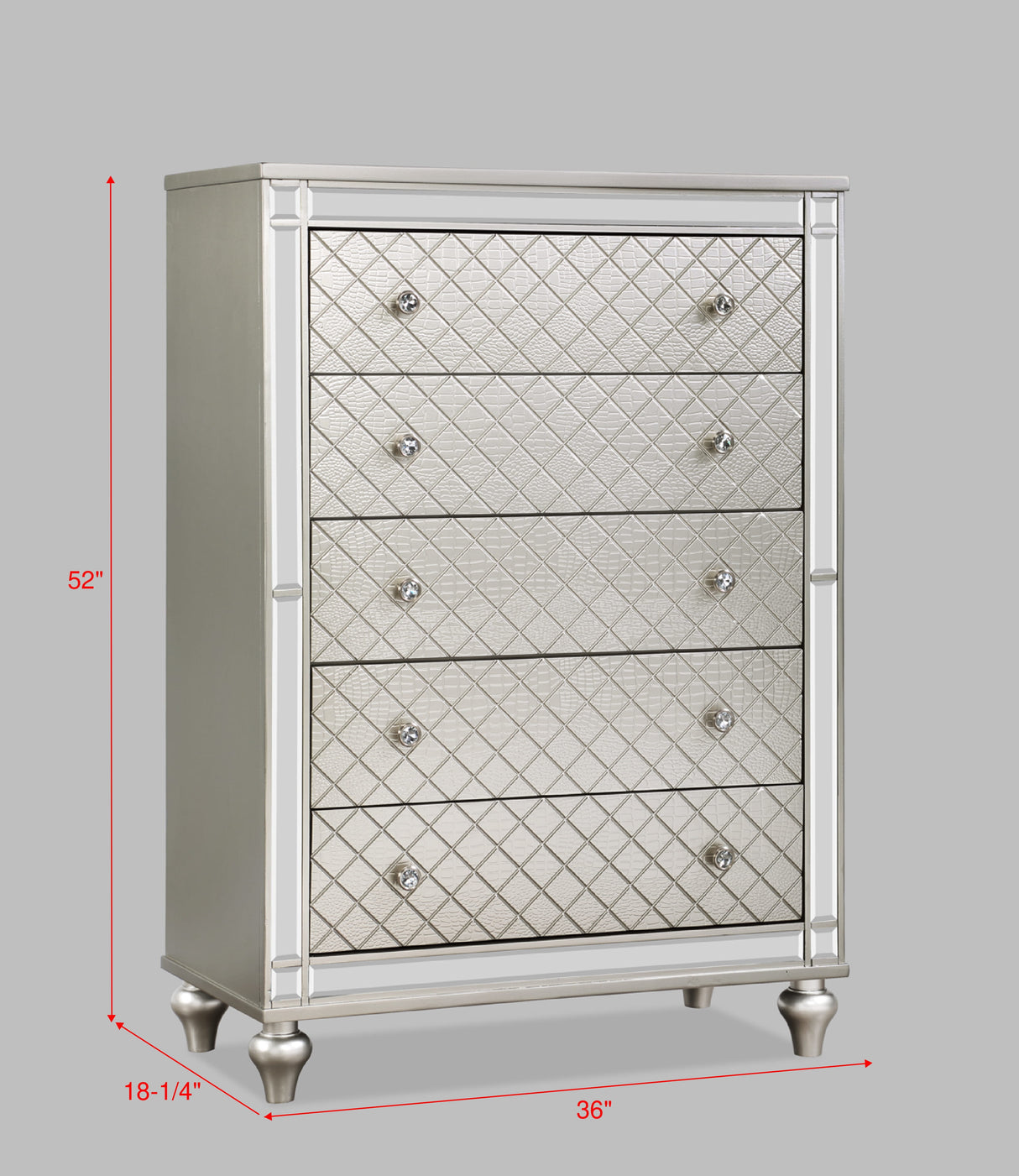 Cristian Bedroom Group Champagne chest