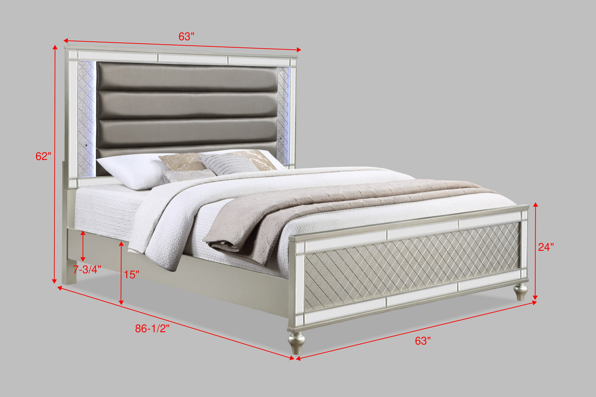 Cristian Bedroom Group Champagne Queen bed
