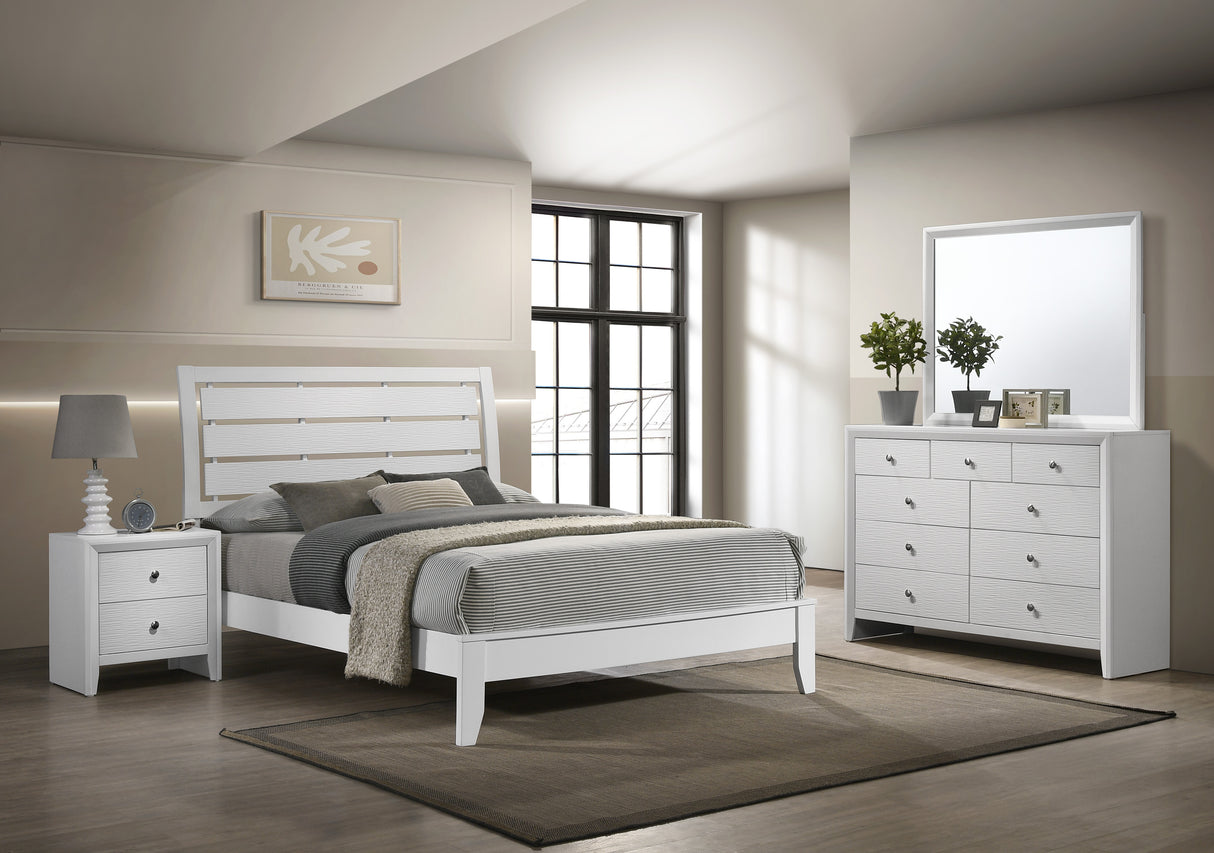 Evan White Bedroom Group set