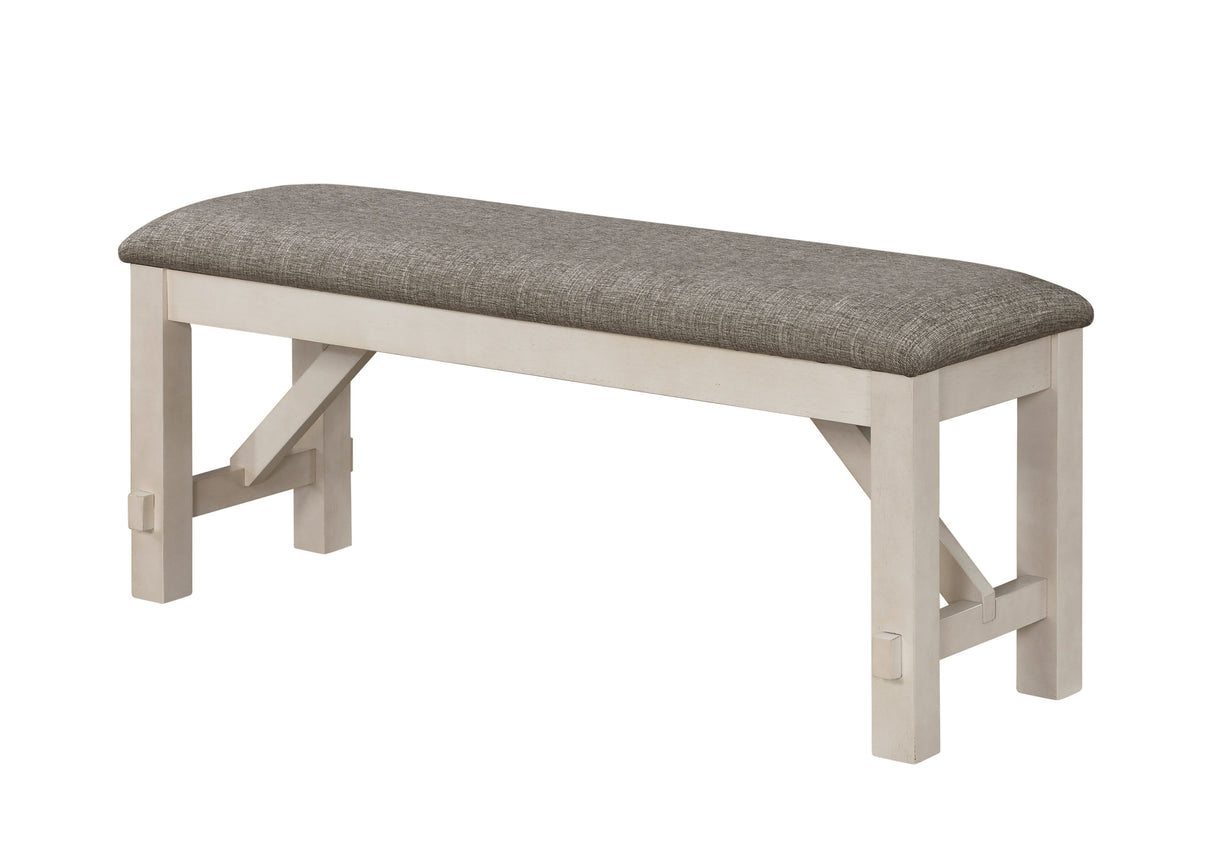 Maribelle 6p with Bench Chalk Warmgrey
