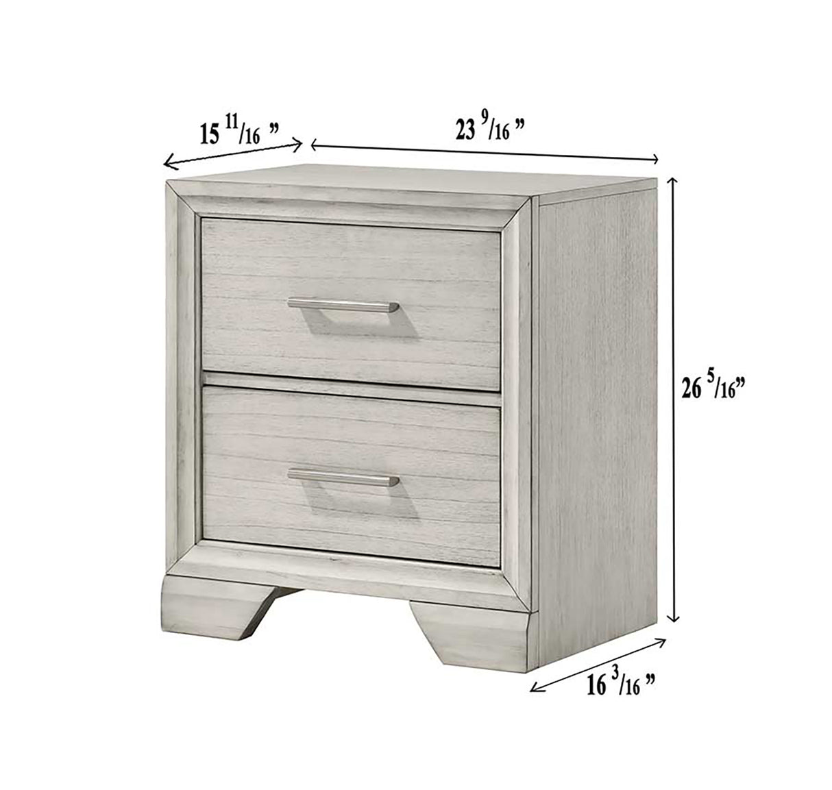 Jaymes White Mist Bedroom Group nightstand