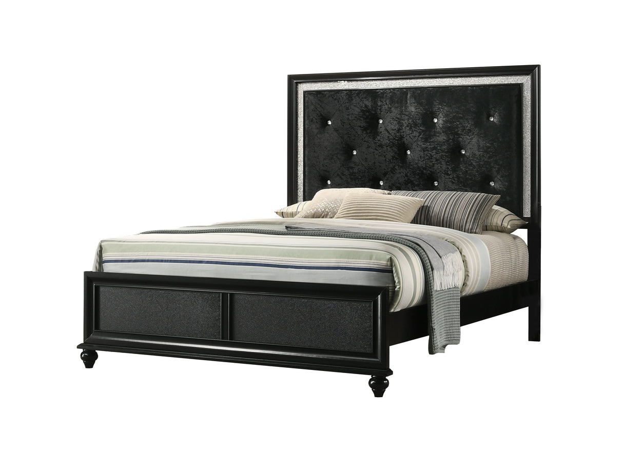 Lila Black Bedroom Group Queen bed