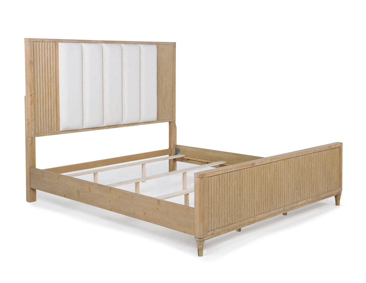 Kara Bedroom Set - Cerused Natural