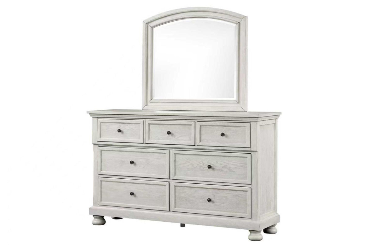 Carson Bedroom Set - White Washed