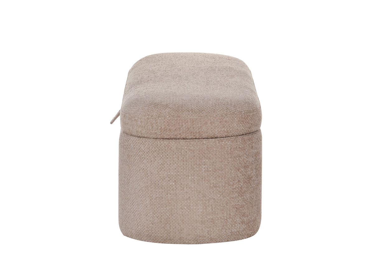 Philipa Storage Bench-Mauve Tweed
