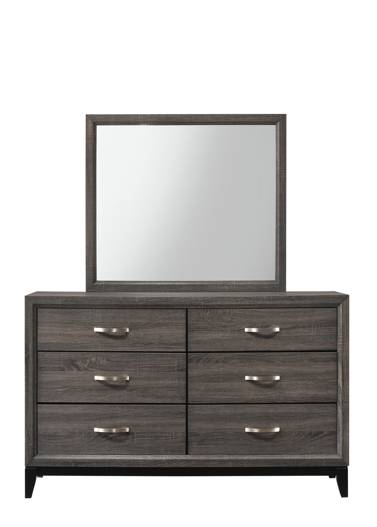 Akerson Grey Bedroom Group dresser and mirror