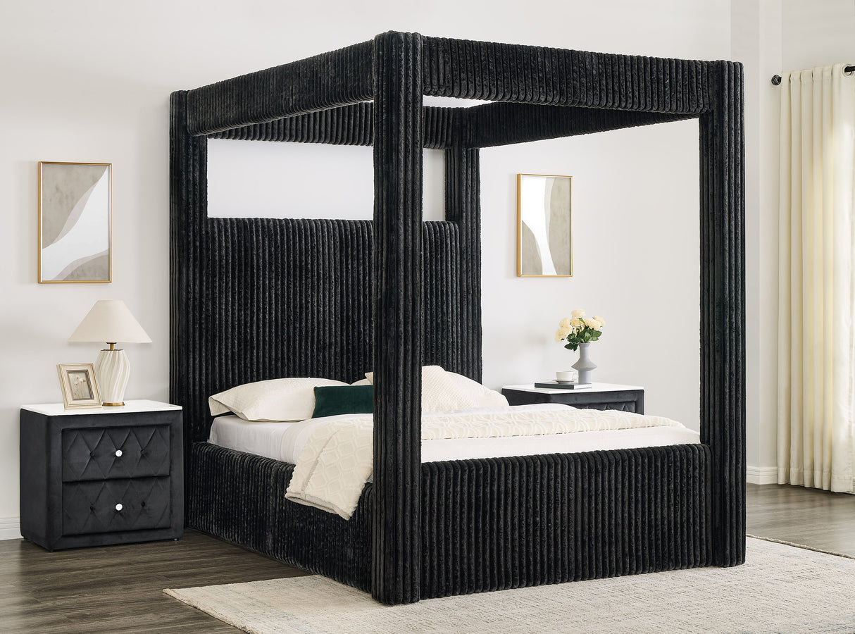 Carla Canopy Bed Black