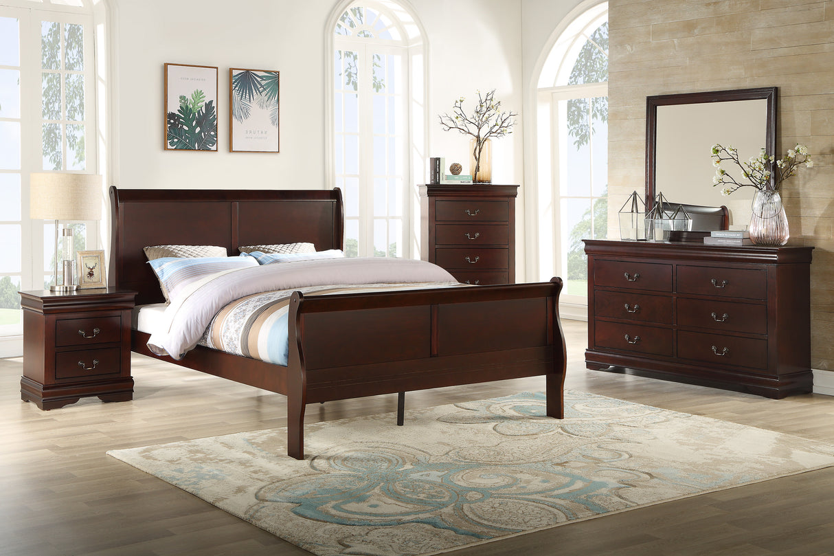 Louis Philip Cherry Bedroom Group
