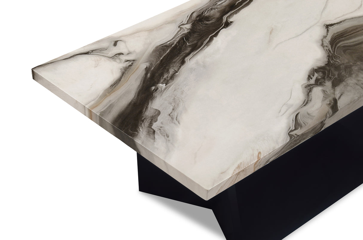 Adea 3pk Cocktail Set Brown Faux Marble