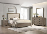 Millie Upholstered Bed Group Grey set