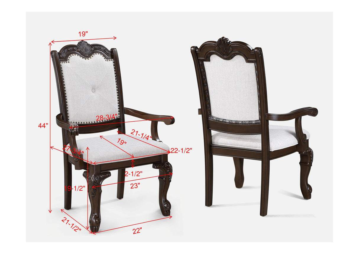 Kiera Dining Set-Coffee Brown