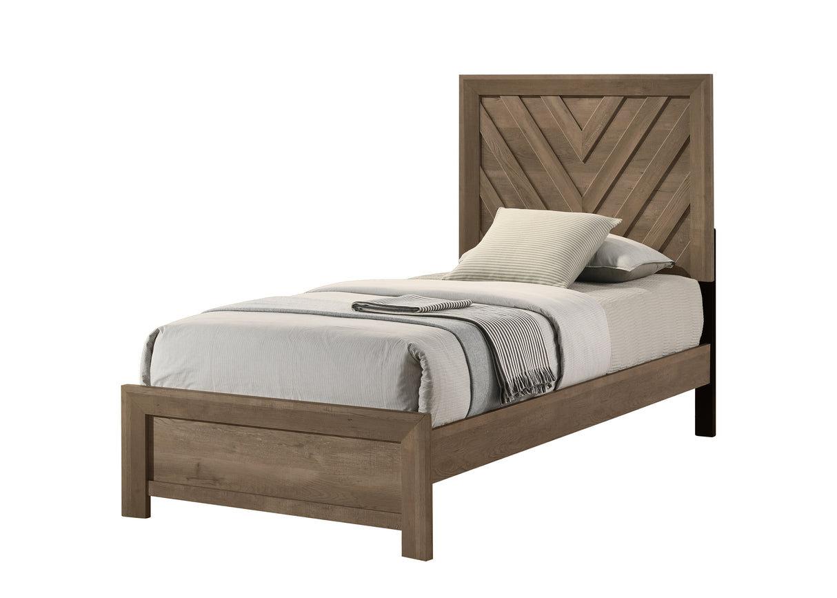 Valor Bedroom Set Light Brown
