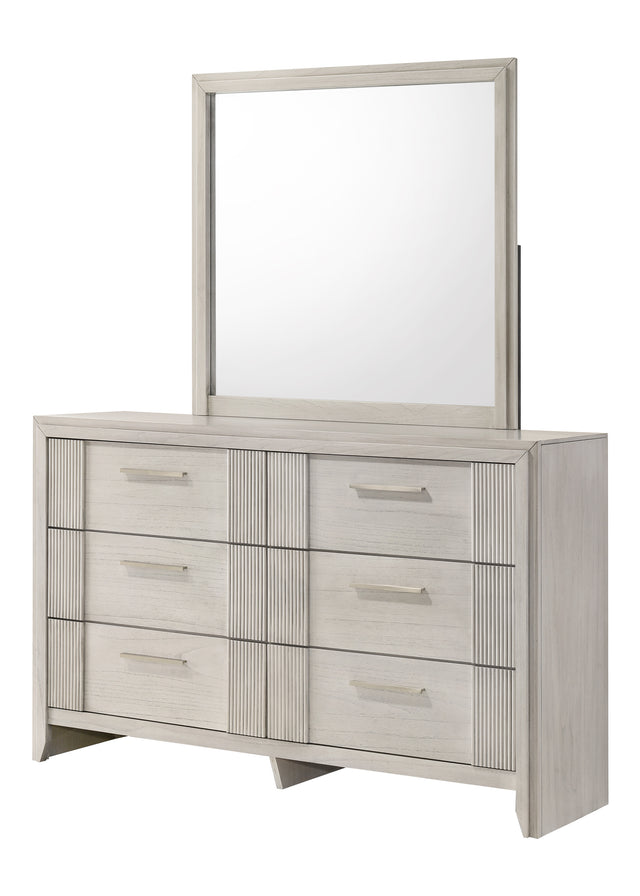Carlton Mirror - White