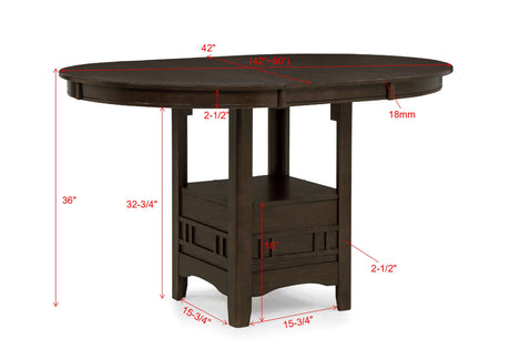 Hartwell Cntr Height Dining Brown