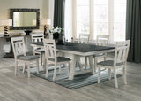 Maribelle 6p with Bench Chalk Warmgrey