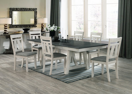 Maribelle 6p with Bench Chalk Warmgrey