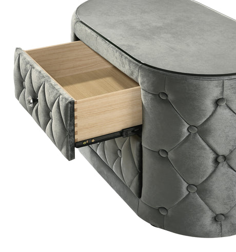 Voltare Night Stand Grey nightstand