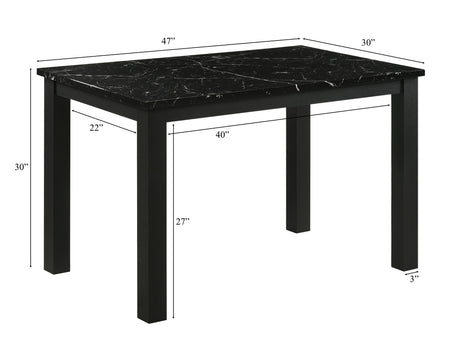 Resia Dining Set - Black